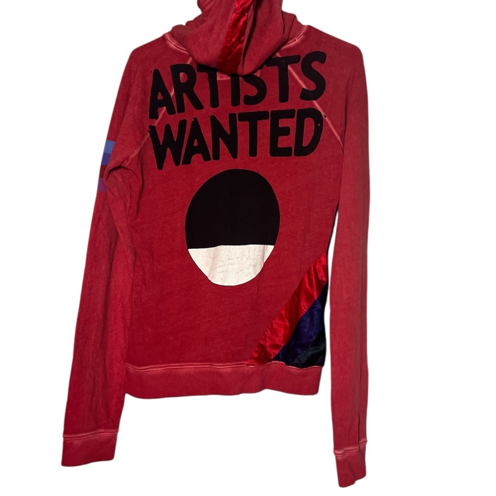 Freecity Red Hoodie with Black and Blue Accents